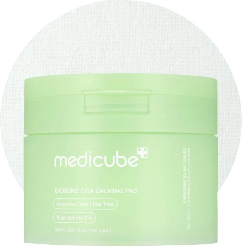 Medicube Zklidňující a hydratační tonizační tamponky pro citlivou a problematickou pleť Exosome Cica (Calming Pad) 100 ks