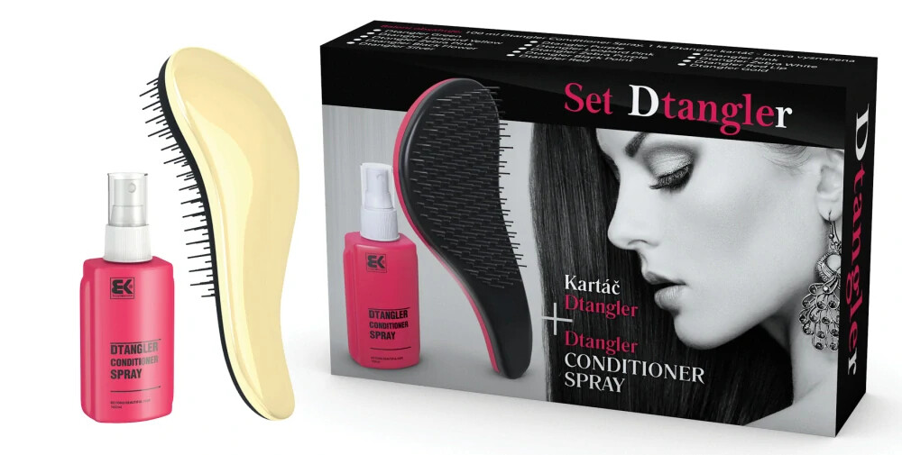 Dtangler Dárková sada Conditioner Spray Set Gold