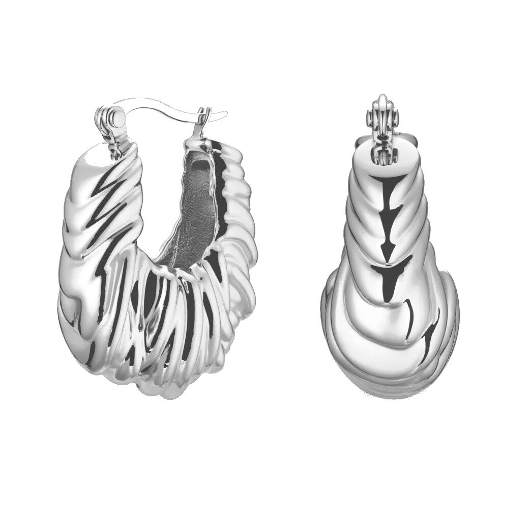 Rosefield Fashion oválné náušnice z oceli Statement JESKS-J1055