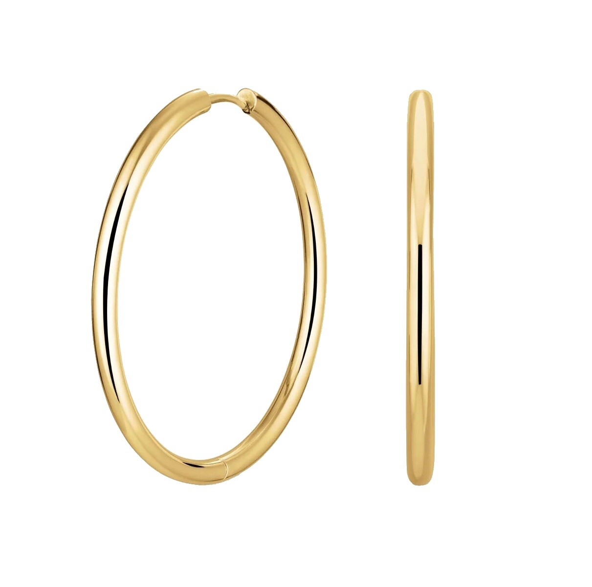 Rosefield Nadčasové pozlacené kruhy Fine JEFBG-J977