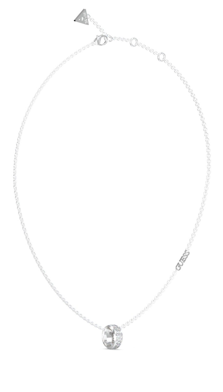 Guess Ocelový náhrdelník Rolling Hearts JUBN03343JWRHT/U