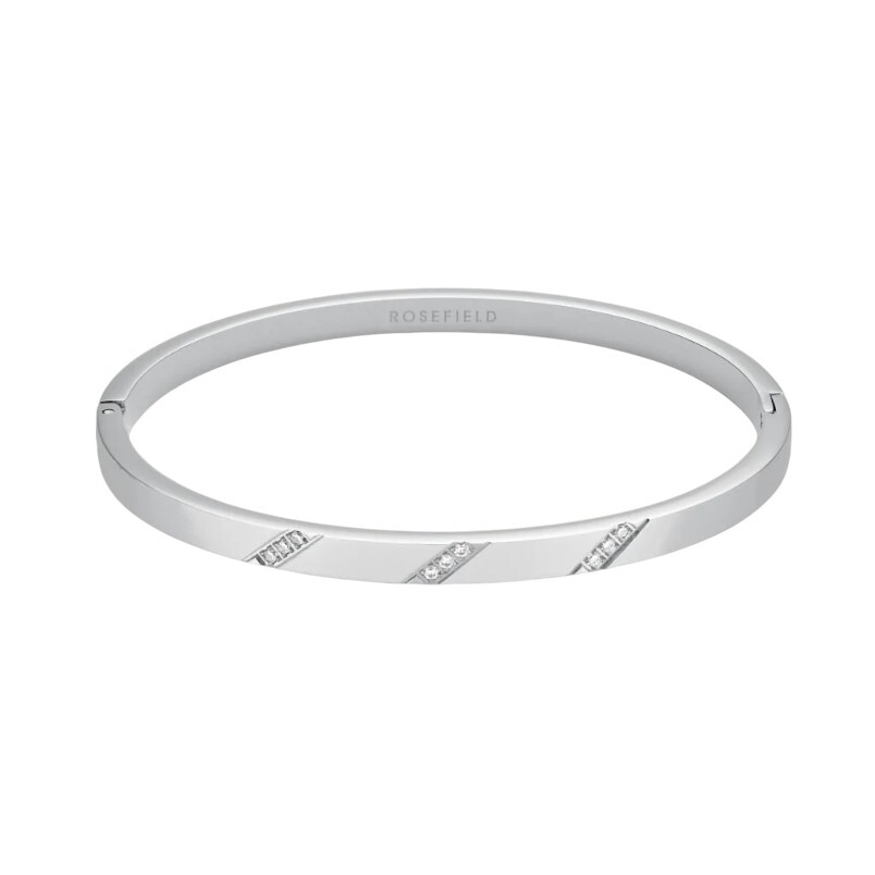 Rosefield Elegantní pevný náramek s krystaly JBLCS-J1044