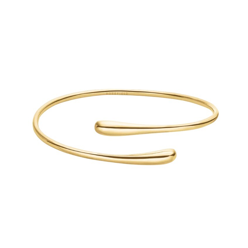 Rosefield Otevřený pevný náramek z pozlacené oceli JBCBG-J1047