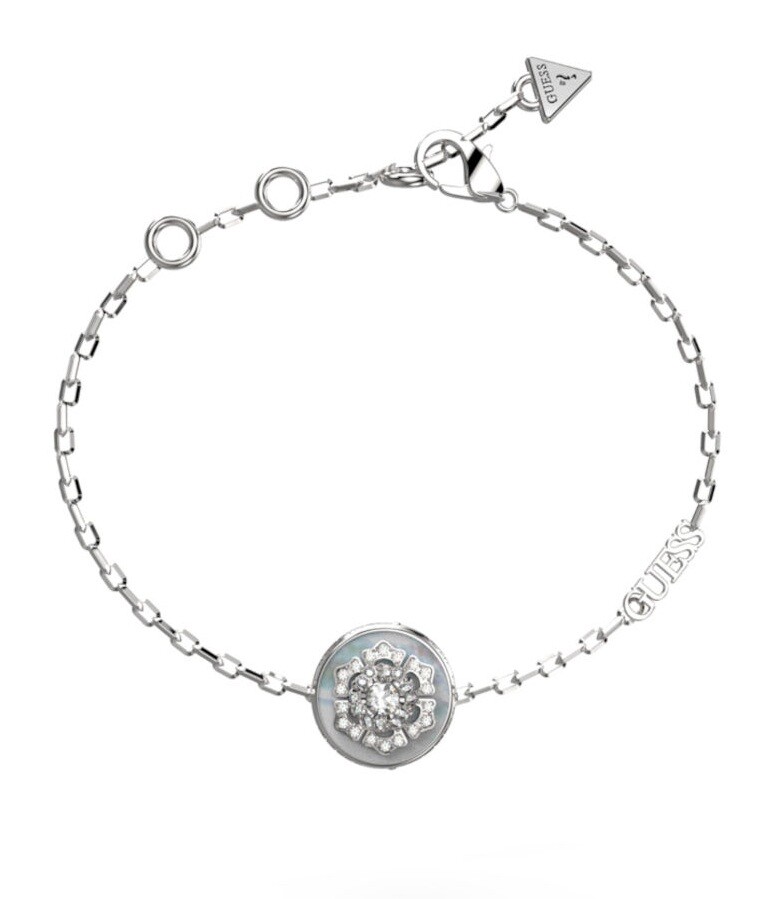Guess Půvabný ocelový náramek La Fleur JUBB04549JWRH 18 cm