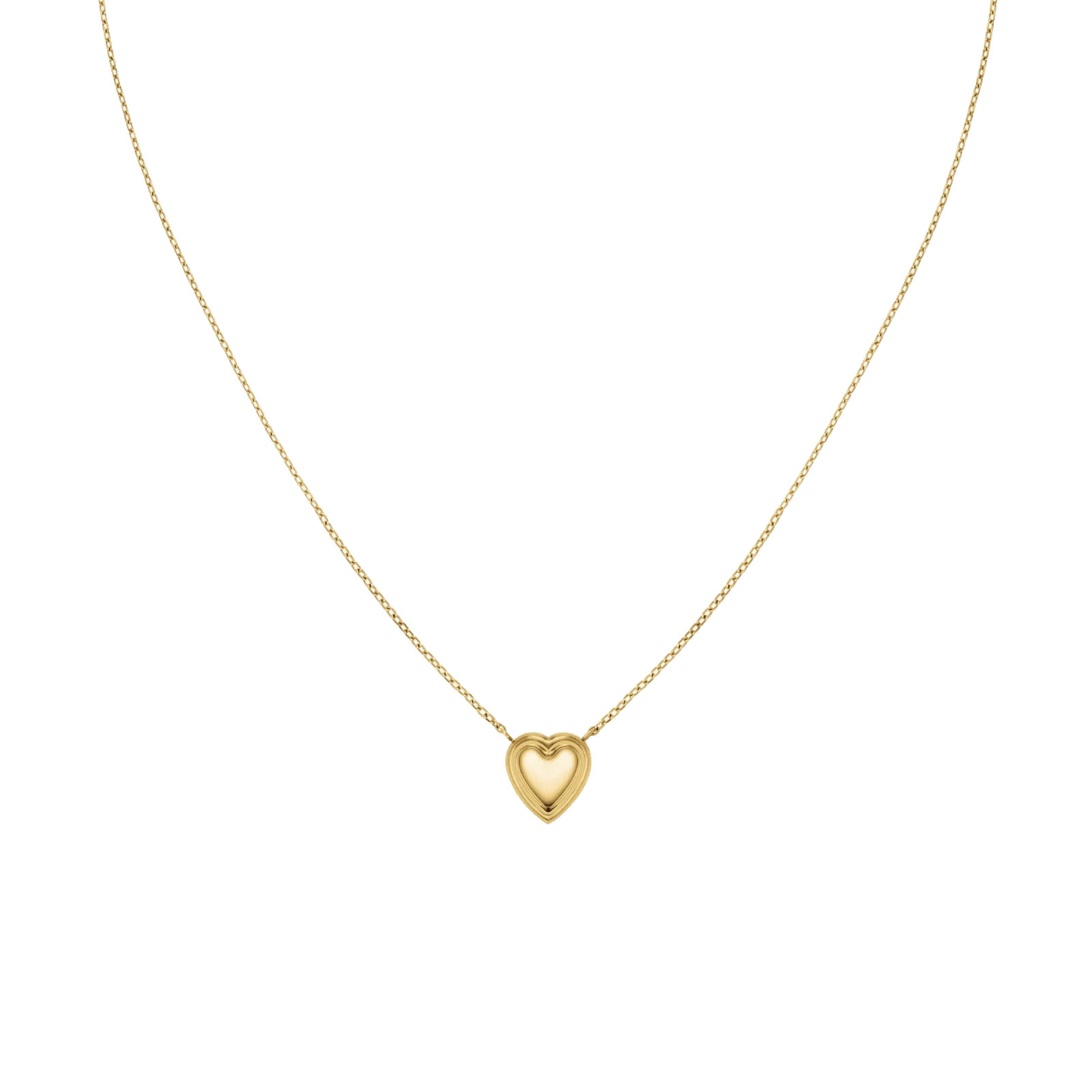 Rosefield Pozlacený náhrdelník s přívěskem srdíčka JNPHG-J1008