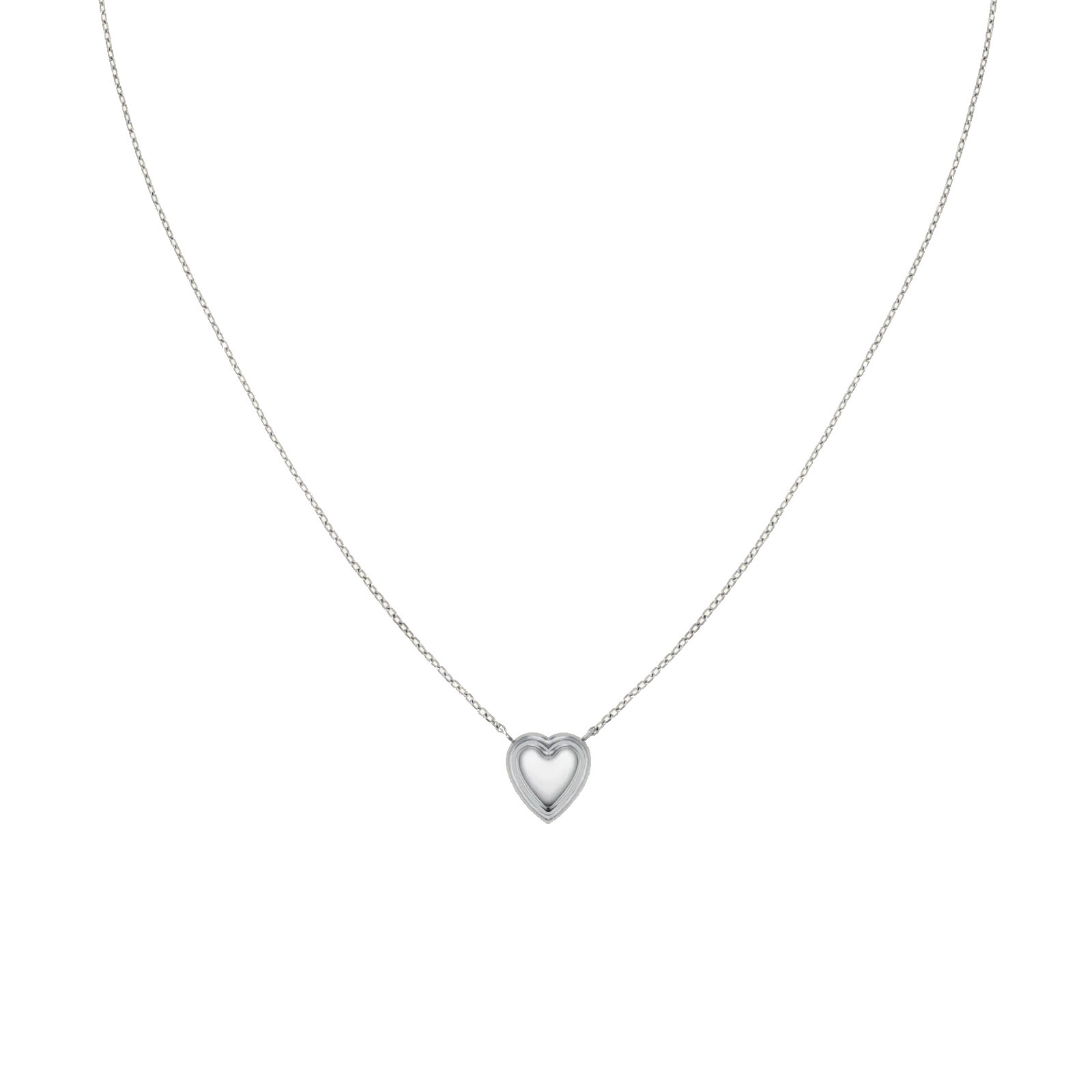 Rosefield Ocelový náhrdelník s přívěskem srdíčka JNPHS-J1009