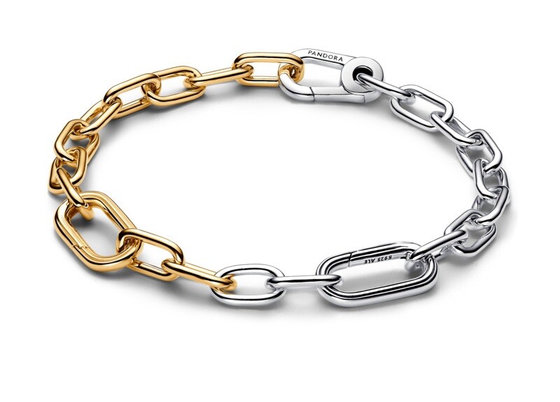 Pandora Bicolor článkový náramek na přívěsky Shine Me 563689C00 20 cm