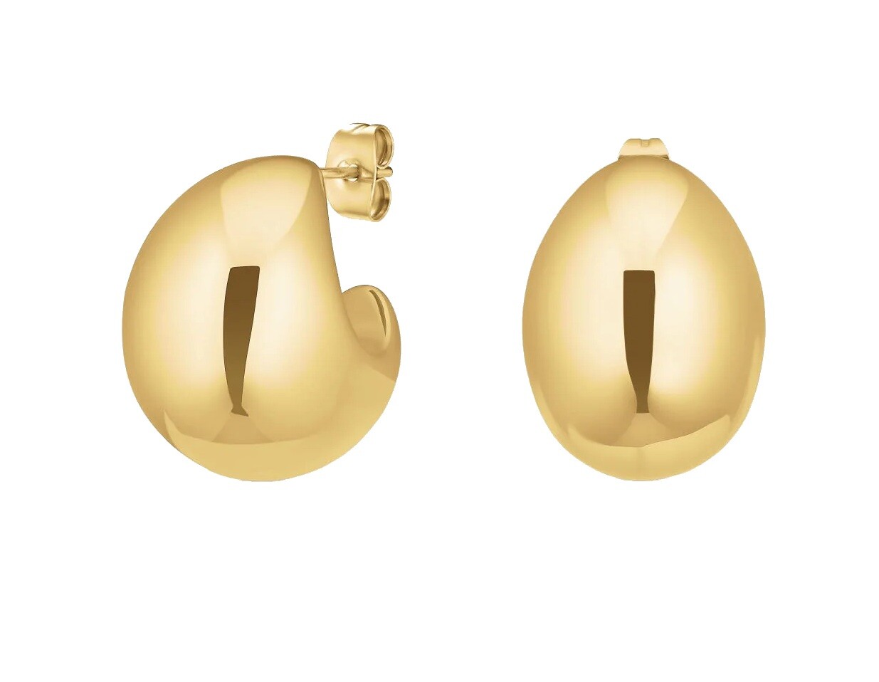 Rosefield Masivní pozlacené náušnice Chunky JECMG-J976