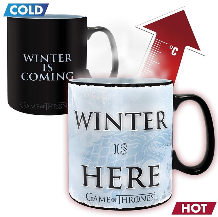 ABY STYLE Měnící hrnek Hra o Trůny (Game of Thrones) - Winter is here, 0,46 l