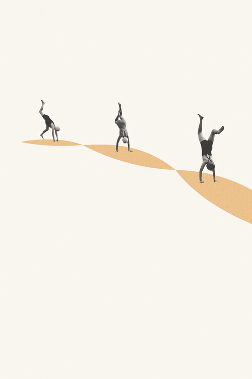 Maarten Léon Plakát, Obraz - Follow my lead, Maarten Léon, 26.7 × 40 cm