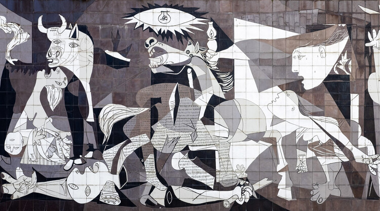 Pablo Picasso Obrazová reprodukce Guernica (1937), Pablo Picasso, 40 × 22.2 cm