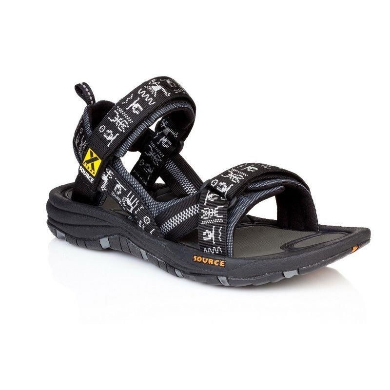 Source Pánské sandále Source Gobi Men Black inca