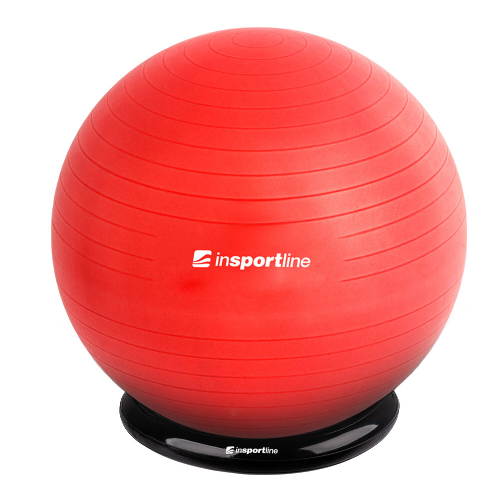 inSPORTline Top Ball 65 cm se základnou BallBase červená
