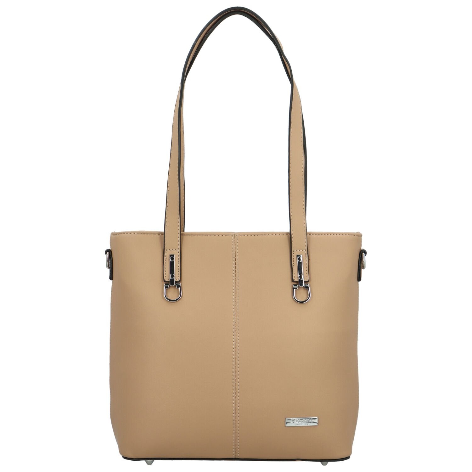 Luxusní dámská kabelka na rameno Delami Royal Class, béžová