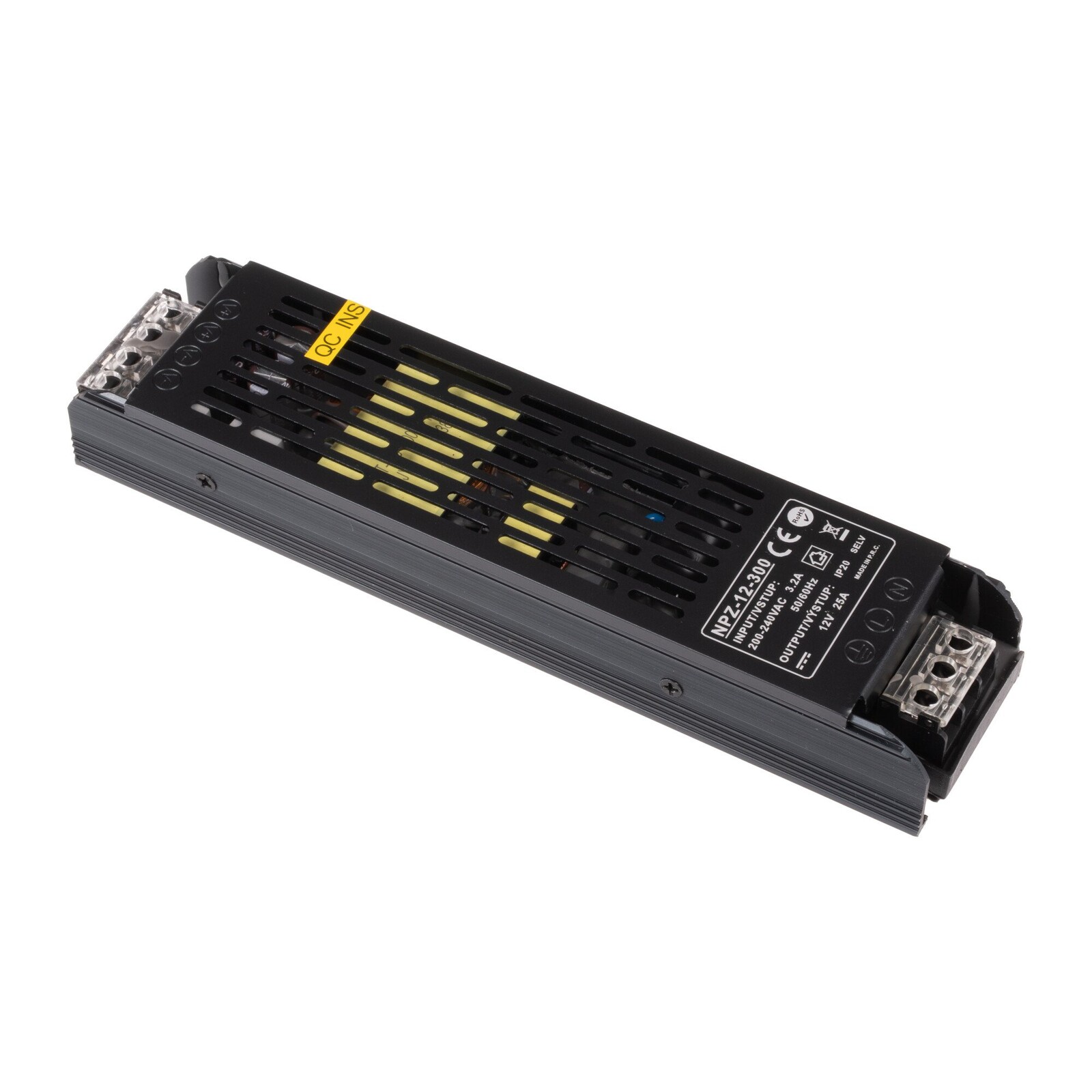LED zdroj vnitřní 12V, 300W, IP20, NPZ-12-300 pro nízkonapěťové LED produkty