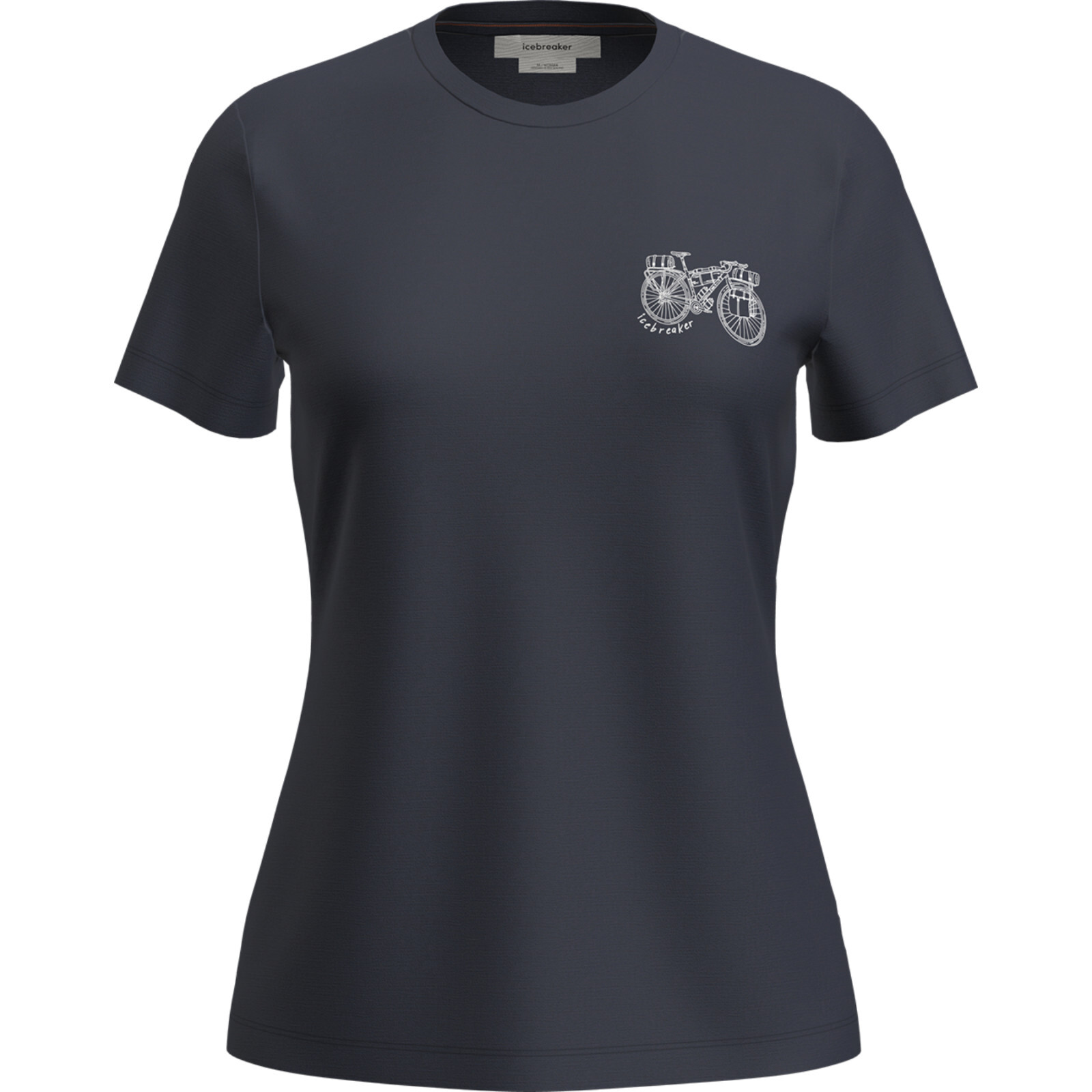 Dámské funkční triko Icebreaker W Mer 150 Tech Lite SS Tee Adventure Rid Velikost: S / Barva: tmavě modrá
