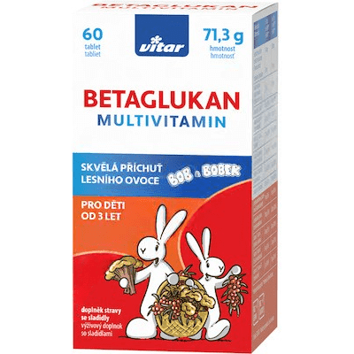 Vitar Kids Betaglukan Multivitamin tbl.60