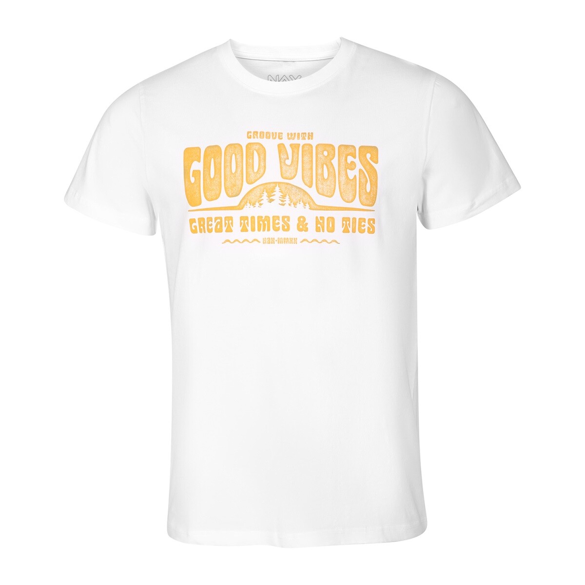 Pánské bavlněné triko nax okam bílá s