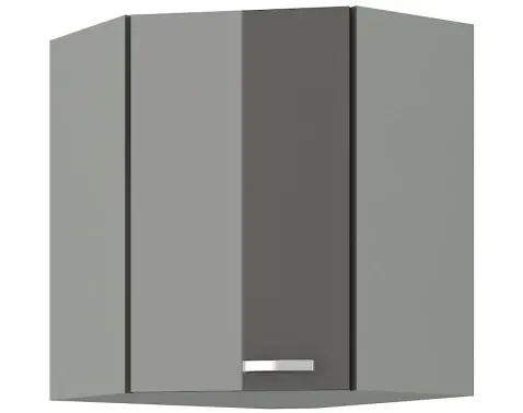 Horní rohová kuchyňská skříňka Grey 60/60 cm