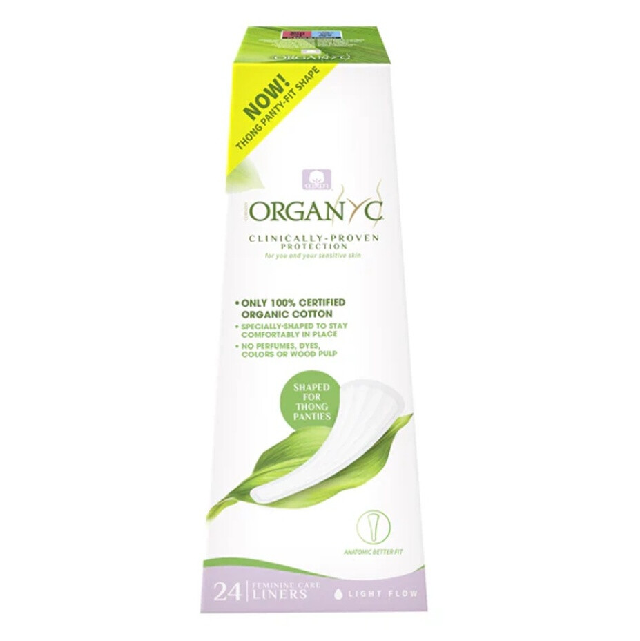 ORGANYC Slipové vložky na tanga 24 kusů