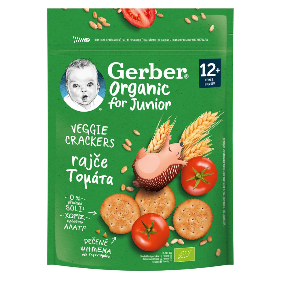 GERBER Krekry s rajčaty 12m+ BIO 100 g