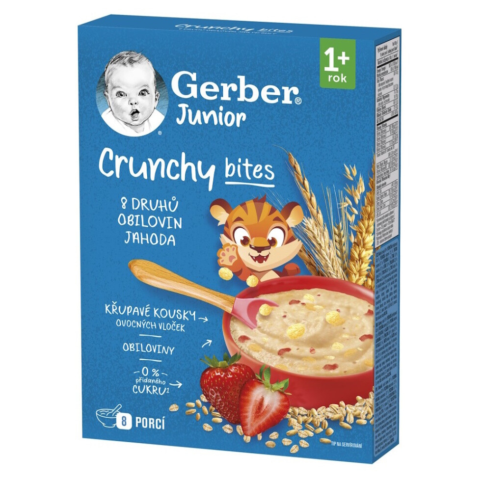 GERBER Junior nemléčná kaše jahodová 12m+ 200 g