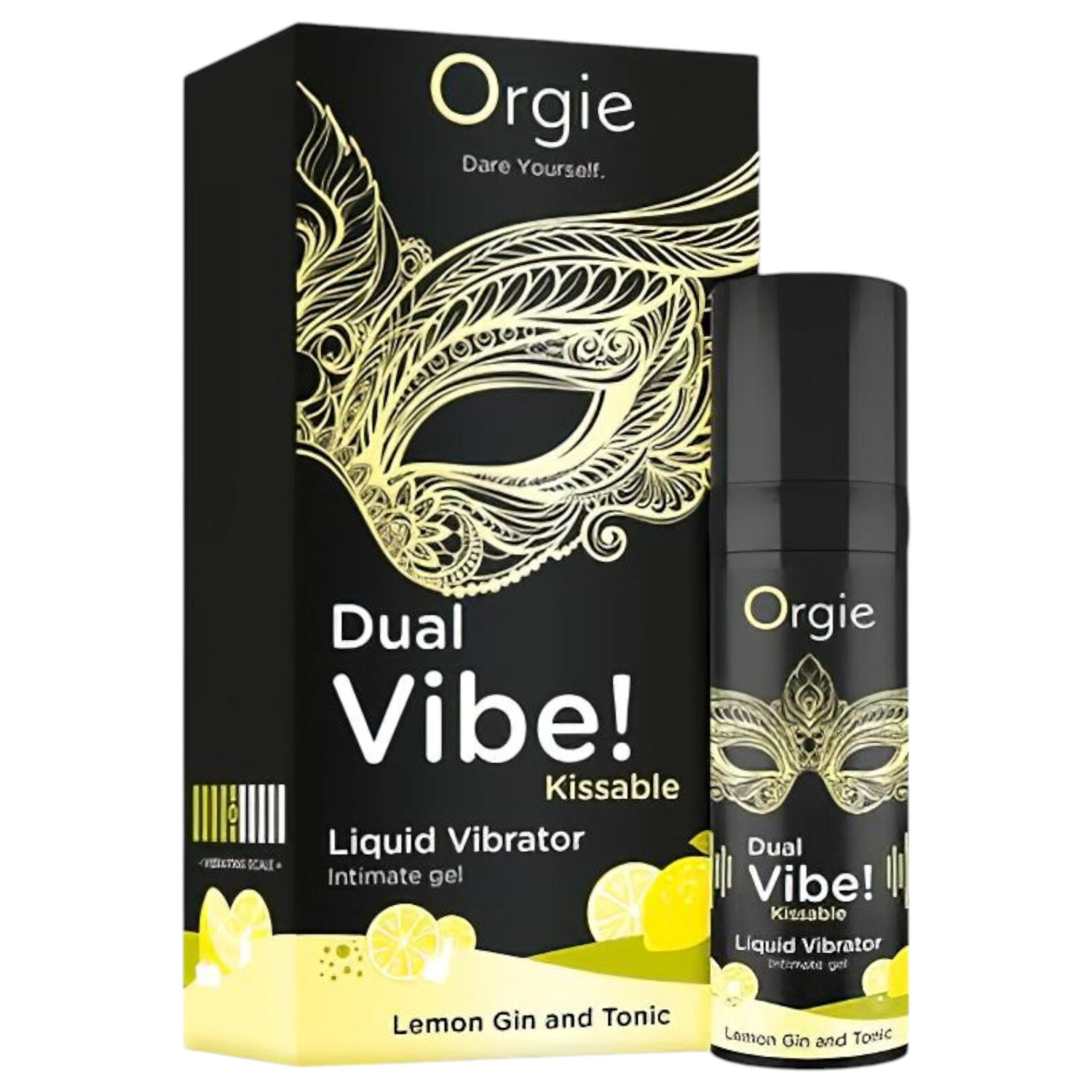 Orgie Dual Vibe - unisex tekutý vibrátor - Gin Tonic (15 ml)