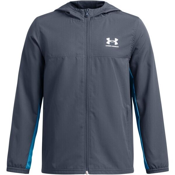 Under Armour UA B RIVAL WVN JACKET bunda, šedá, velikost