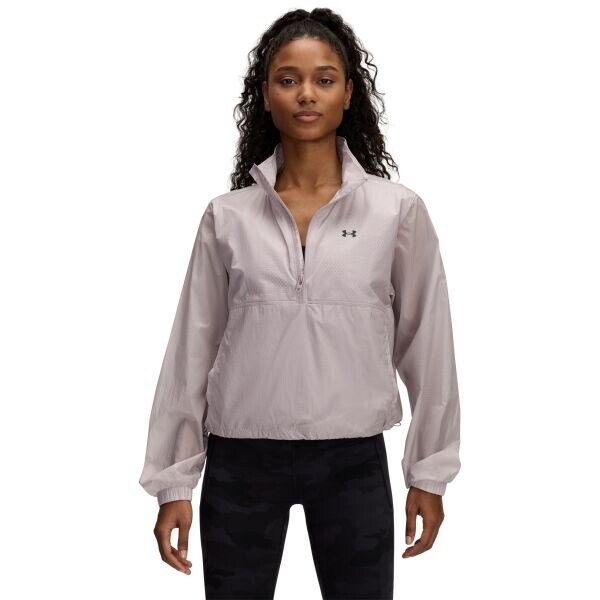 Under Armour UA RIVAL WOVEN HZ ANORAK bunda, šedá, velikost