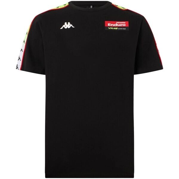 Kappa 222 BANDA RAN VR46 TRAVEL Pánské tričko, černá, velikost