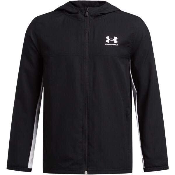 Under Armour UA B RIVAL WVN JACKET bunda, černá, velikost