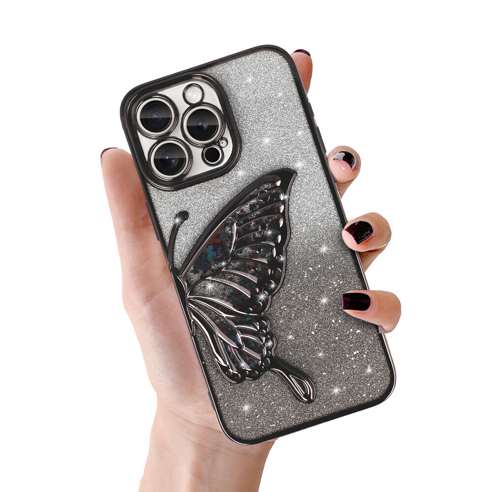 Zadní kryt Tel Protect Butterfly Water pro iPhone 16e black
