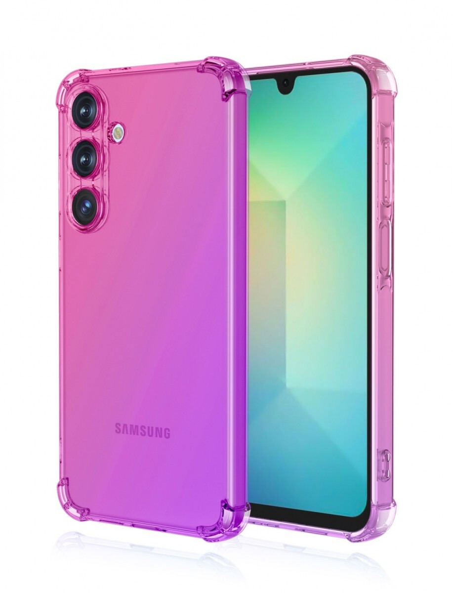 Kryt TopQ Samsung A26 5G Shock duhový růžovo-fialový 138333