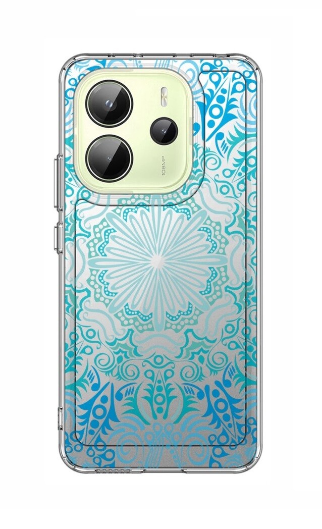Kryt TopQ Image Xiaomi Redmi Note 14 pevný Blue Mandala 136546