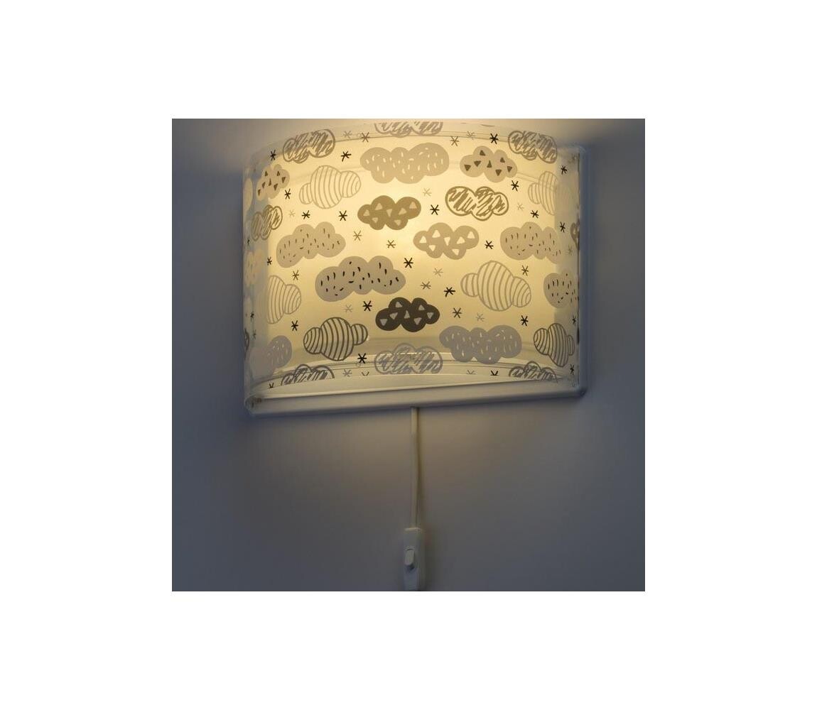 Dalber Dalber D-41418E - Dětské nástěnné svítidlo CLOUDS 1xE27/60W/230V