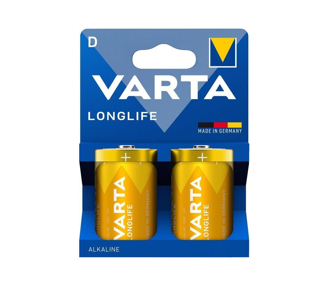 VARTA Varta 4120101422 - 2 ks Alkalické baterie LONGLIFE D 1,5V