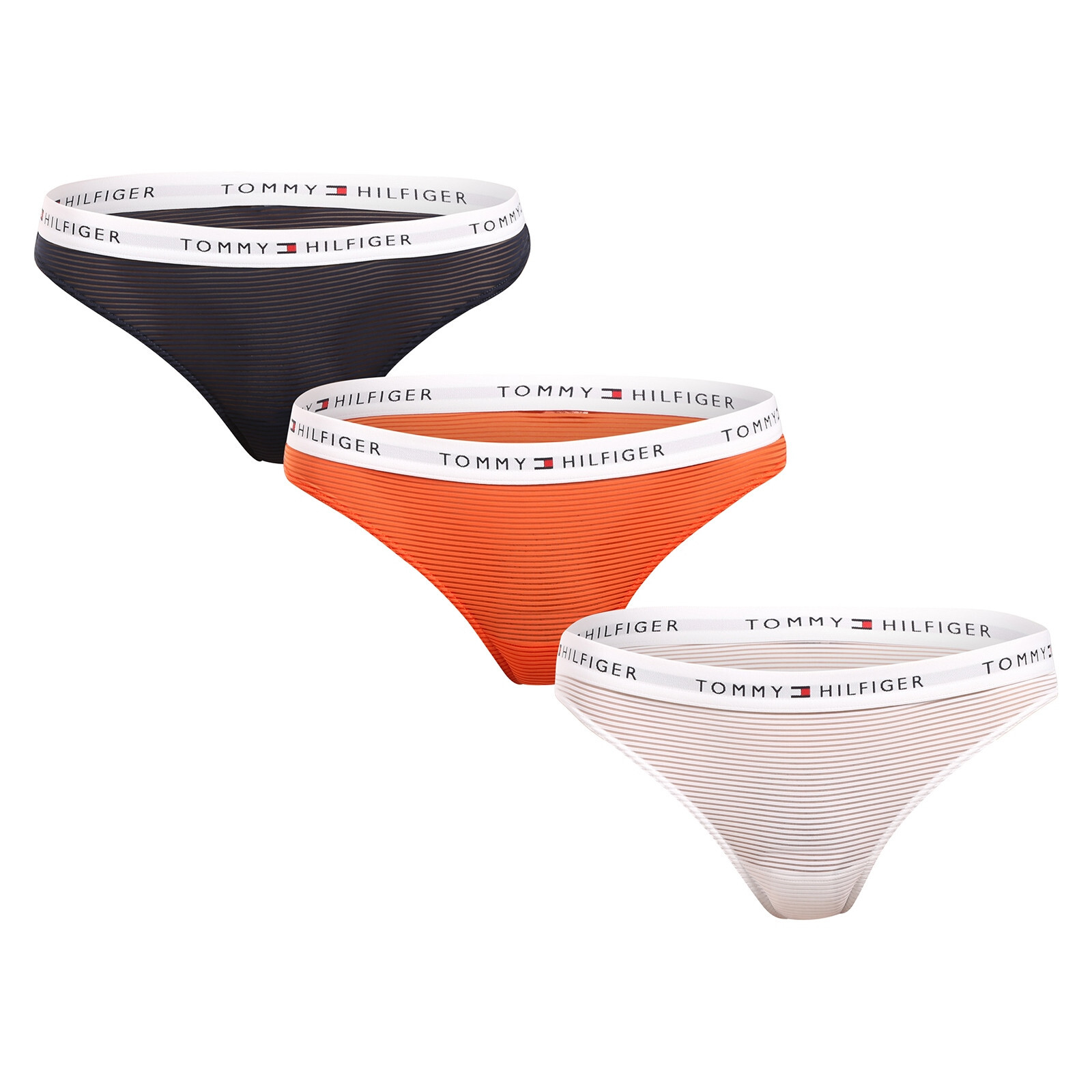 3PACK dámská tanga Tommy Hilfiger vícebarevná (UW0UW05532 0VE) XS