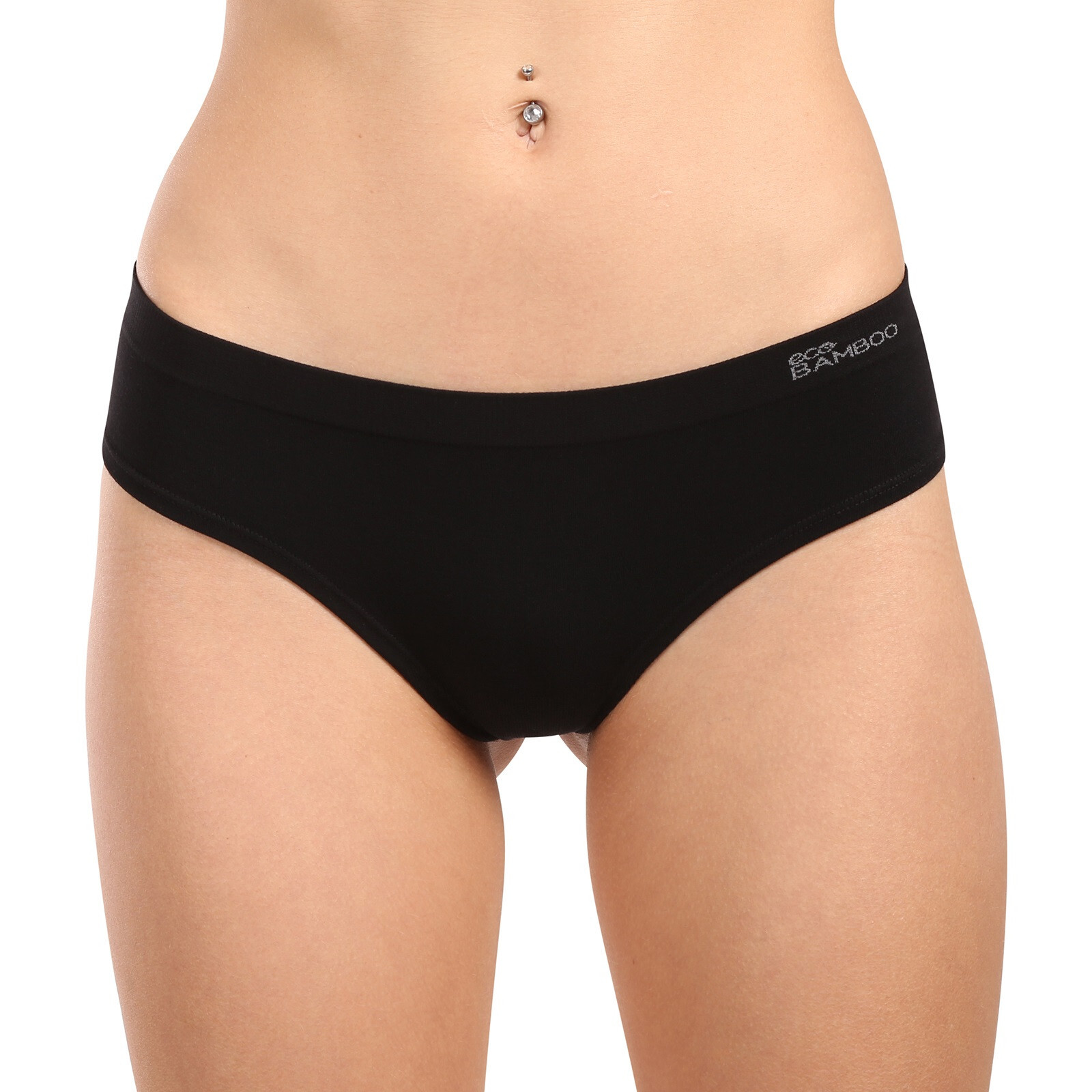 Dámská tanga Gina bambusová černá (04031-MxC) M