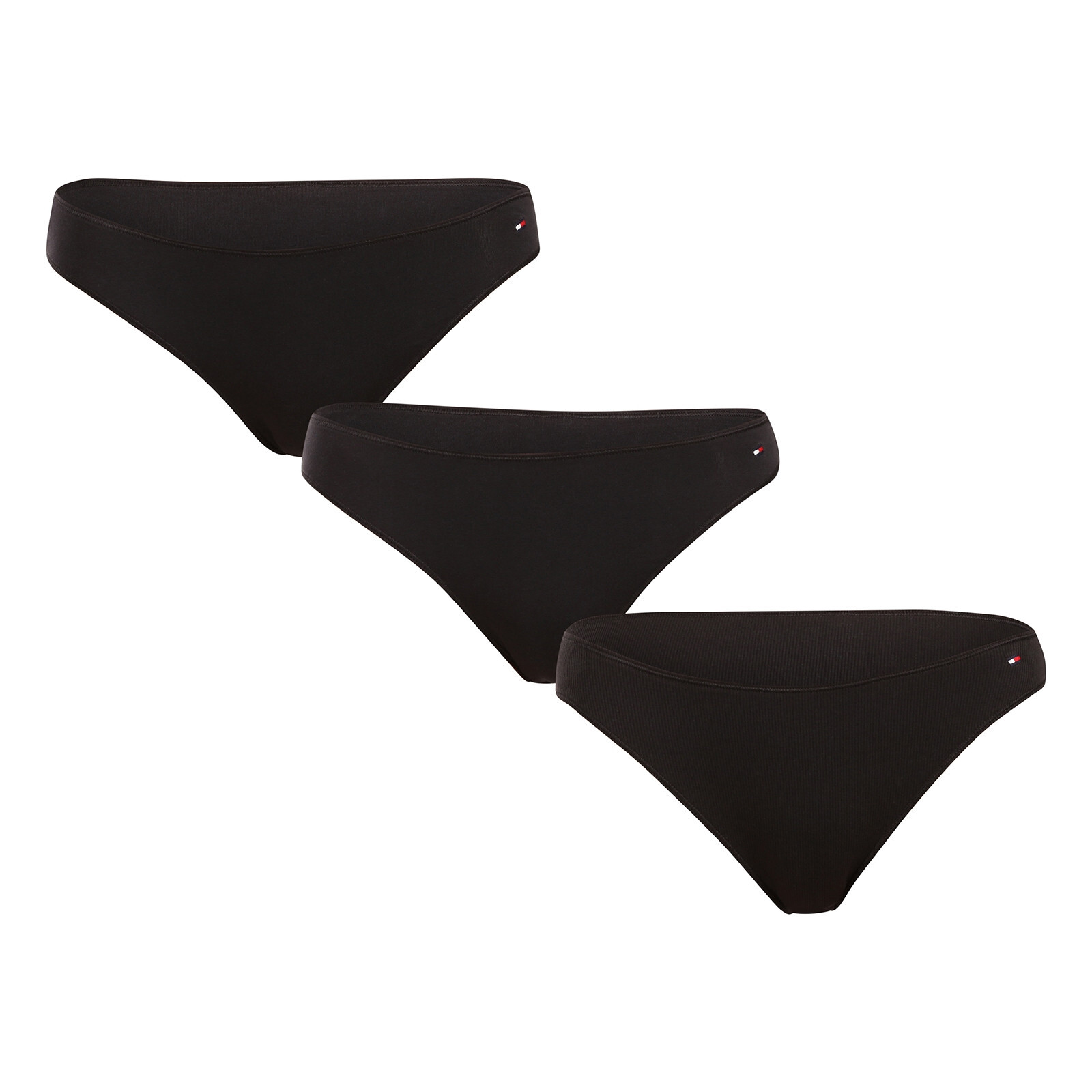 3PACK dámské kalhotky brazilky Tommy Hilfiger černé (UW0UW05968 0V6) XL