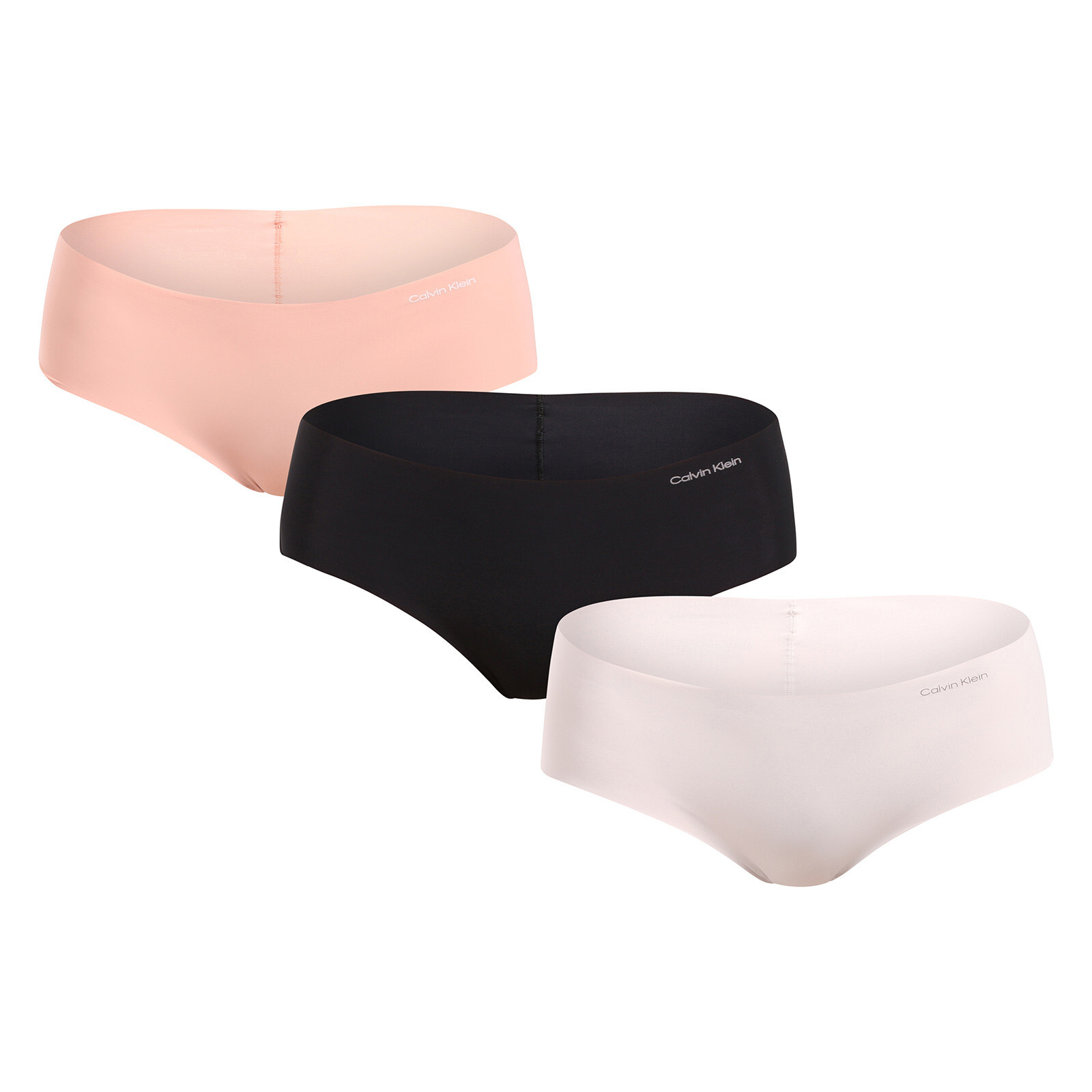 3PACK dámské kalhotky Calvin Klein bezešvé vícebarevné (QD3559E-WAM) S