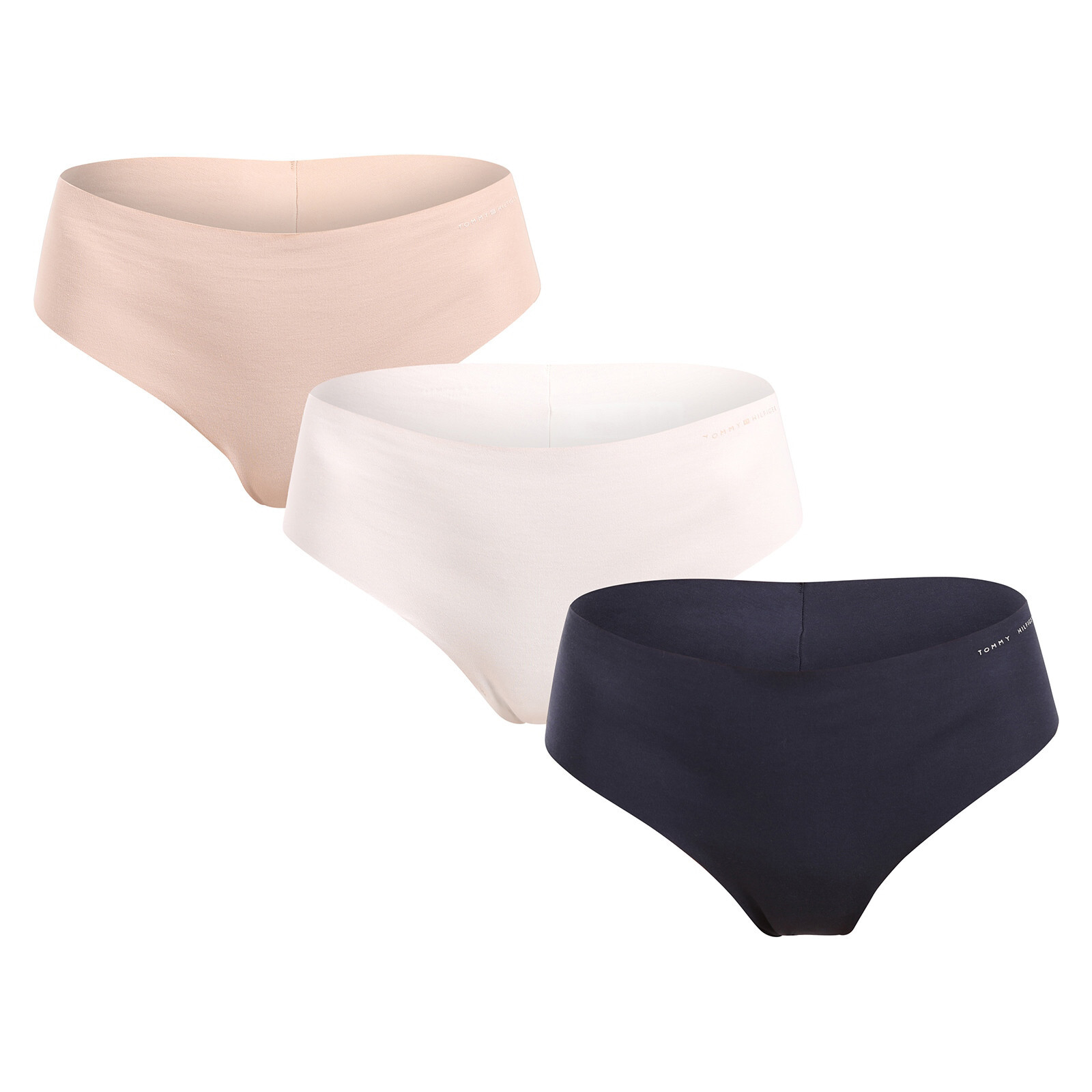 3PACK dámská tanga Tommy Hilfiger bezešvá vícebarevná (UW0UW05969 0V1) XS