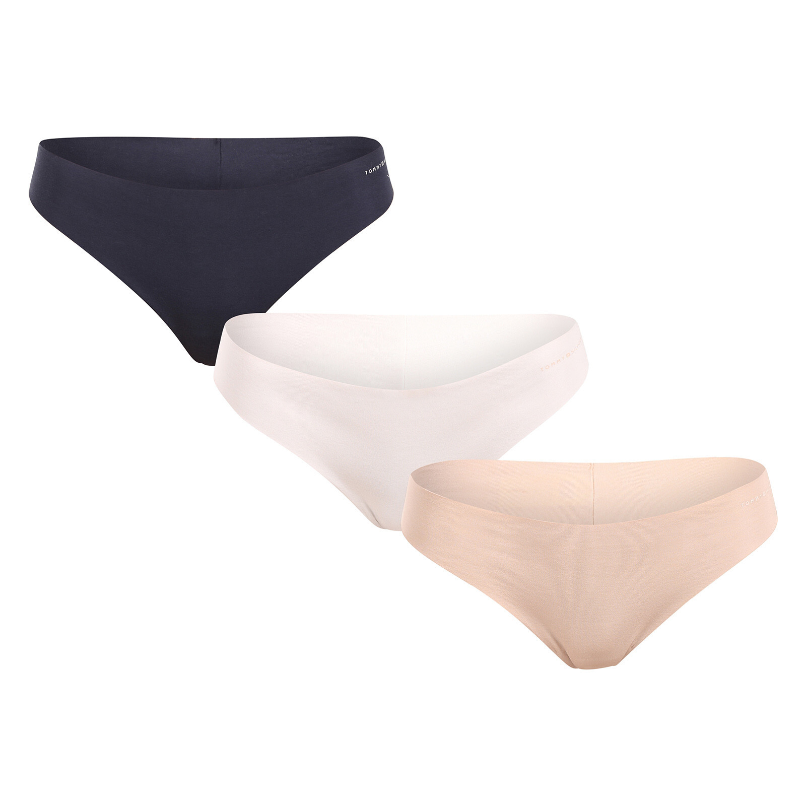 3PACK dámská tanga Tommy Hilfiger bezešvá vícebarevná (UW0UW05959 0V1) XS