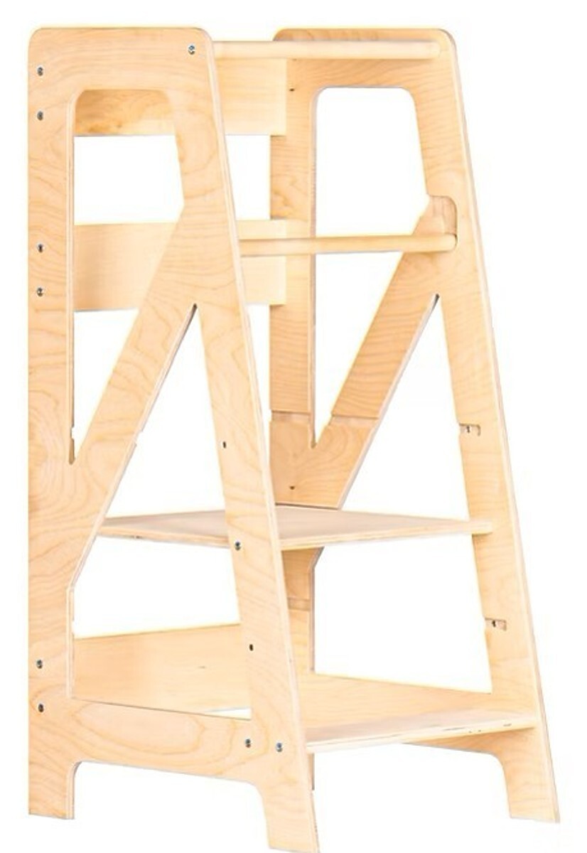 Ourbaby® Montessori učící věž NTS Wooden Kitchen Helper - natural přírodní