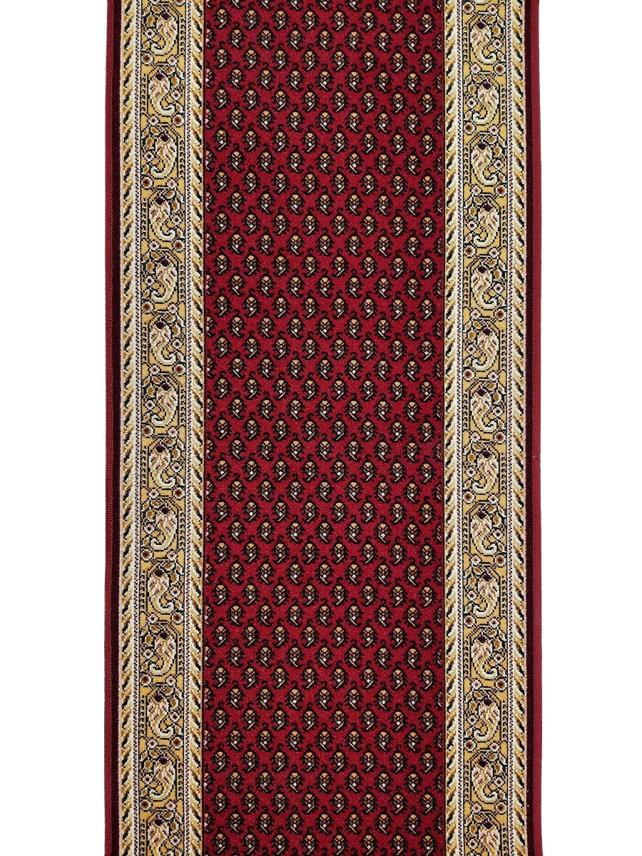 AKCE: 100x80 cm Protiskluzový běhoun na míru Inca 11 - obšitý ze všech stran, červená, chodba / předsíň, Associated Weavers