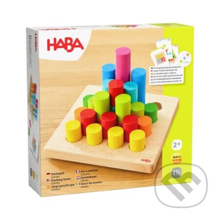 Stohovací motorická hra s válečky