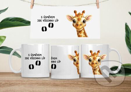 Hrneček čumáček 330ml porcelán Žirafa - EDEN