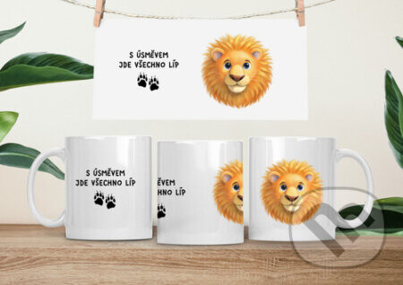 Hrneček čumáček 330ml porcelán Lev - EDEN
