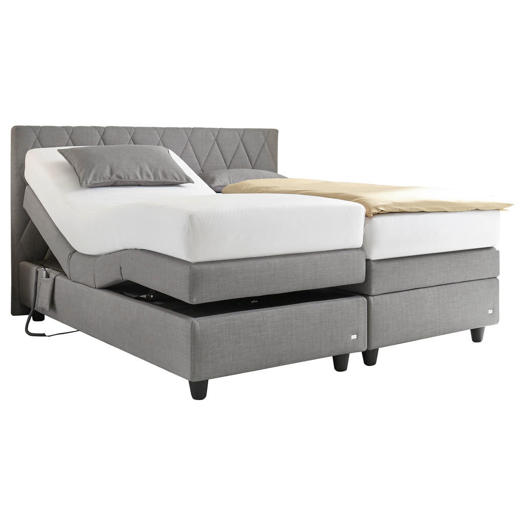 RUF Betten POSTEL BOXSPRING, 180/200 cm, šedá
