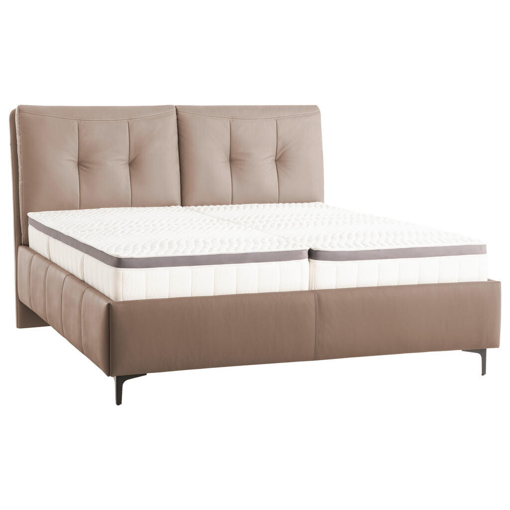 Novel ČALOUNĚNÁ POSTEL, 180/200 cm, světle hnědá
