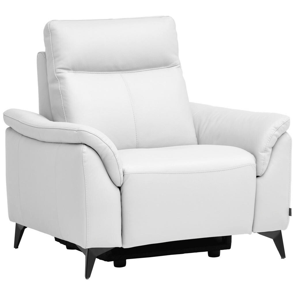 Emilio Belluti KŘESLO, kůže, bílá